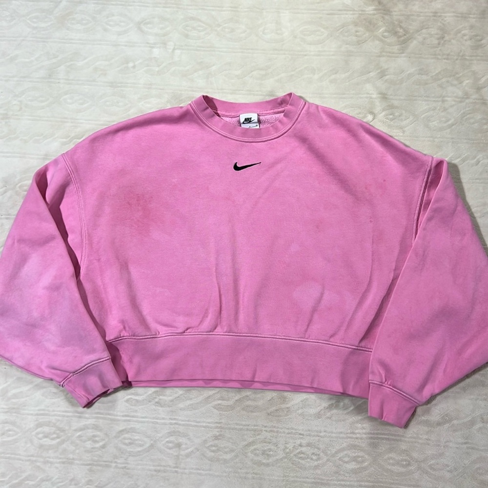 Nike cropped center swoosh crewneck‎
